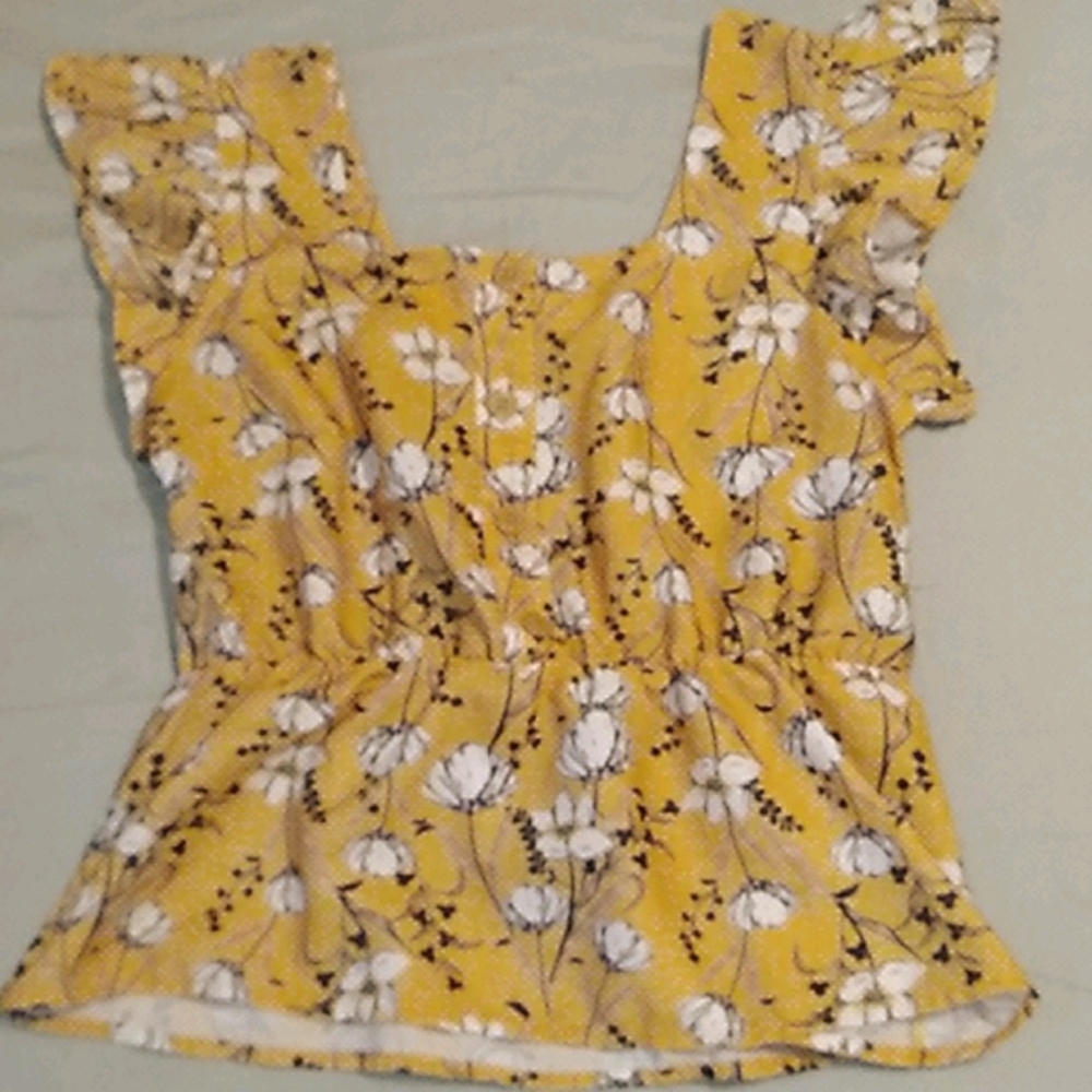 Yellow blouse